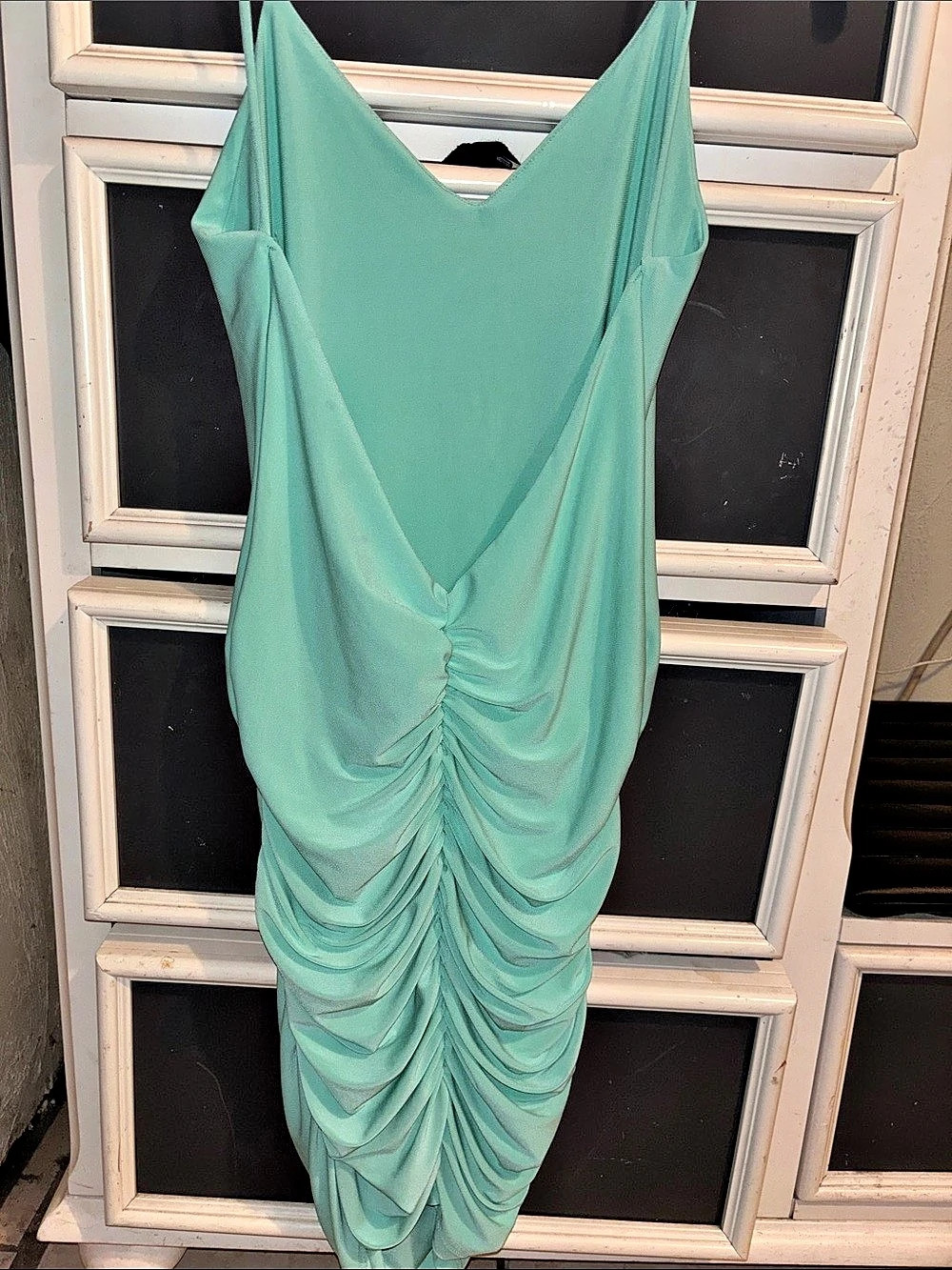 Ruched Strappy Dress blue, like New